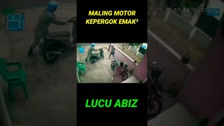 Maling motor kepergok Emak2 #shorts