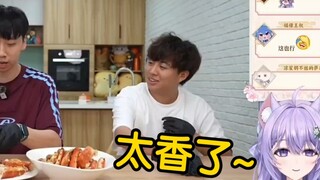 [Liang Sheng doesn't burp] Purple cat watching egg yolk pie "Challenge to shoot a video with Xiao Ao