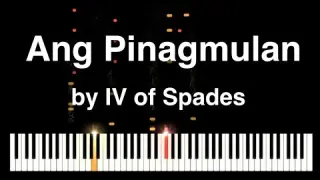 Ang Pinagmulan by IV of Spades Synthesia Piano Tutorial with music sheet