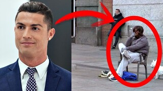 Bất ngờ đến với phút chót khi "ông già vô gia cư" Ronaldo tháo bỏ hóa trang