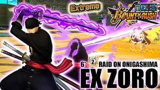 6⭐️ Boost 2 Raid on Onigashima EX ZORO SS League Gameplay | One Piece Bounty Rush