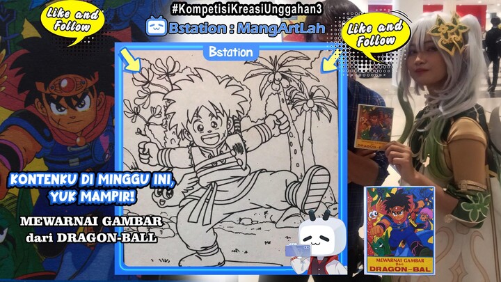 Mewarnai gambar Dragon-Ball dari lembaran Mewarnai Jadul thn 90an (bagian ke-2)