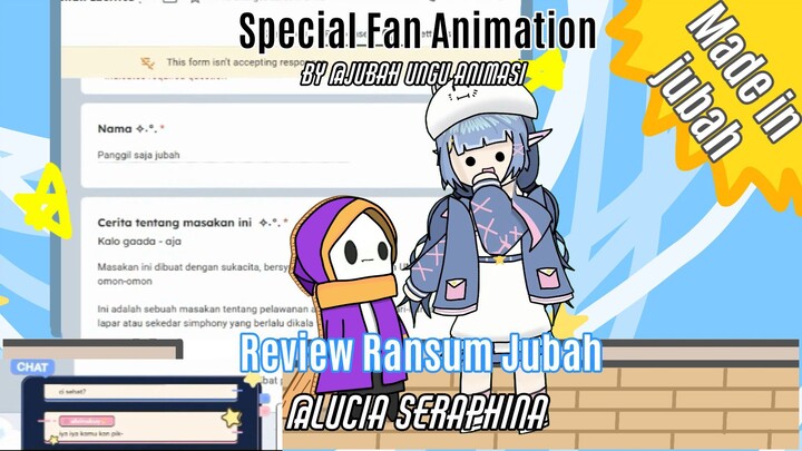 Review Ransum darurat autor Jubah oleh vtuber @Lucia Seraphina