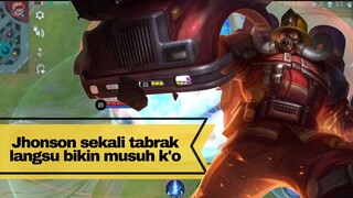 Jhonson mage sekali tabrak langsung k'o 🤫🤫