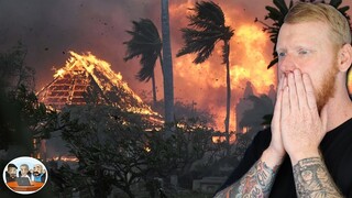 Hawaii Deadly Wildfires Cause Catastrophic Damage | OFFICE BLOKES REACT!!