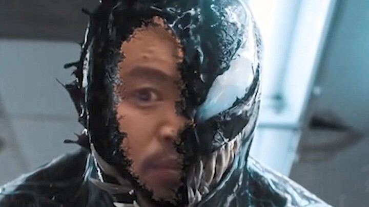 Old Huili transforms into Venom, mercilessly beating the family members who forgot the slogan.