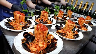 개그맨이 초심으로 만든 파스타집? D급자리에서 고기폭탄 파스타로 입소문난 파스타집┃Seafood pasta / Korean street food