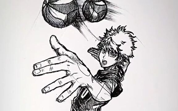 แอนิเมชั่นสเก็ตช์ S38-เด็กชายวอลเลย์บอล Hinata Shoyo