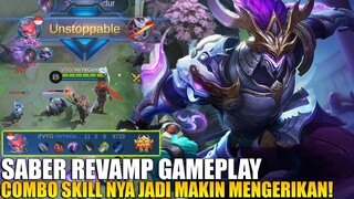 SETELAH DI REVAMP SABER JADI LANGGANAN BAN‼️ 1 KALI COMBO SKILL MUSUH LANGSUNG JADI PENONTON