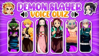 DEMON SLAYER VOICE QUIZ 🗣️👹 Guess the character voice | Kimetsu no Yaiba/Demon Slayer quiz ⚔️