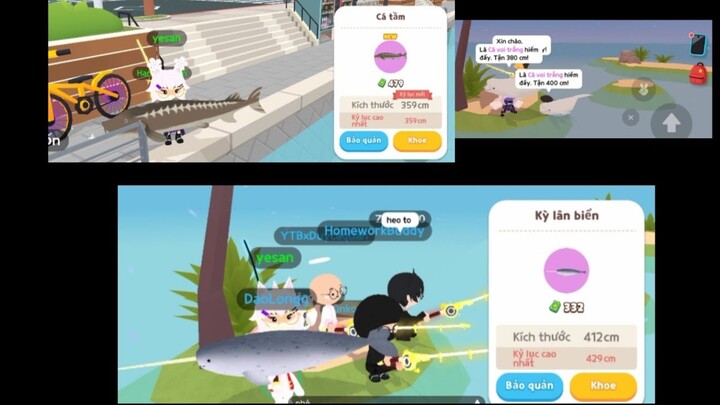 Play Together | Highlight câu cá, 3 em cá mới về đội.