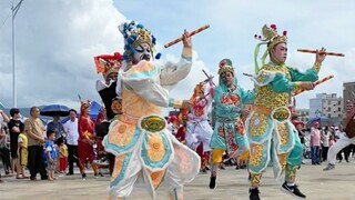 Yingge Dance in Chaoshan, live original soundtrack! Judging from the religious consciousness and art