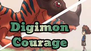 Digimon|[Hand Drawn MAD]Passing on Songs of Courage