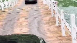 Is it spectacular? Are there any safety risks associated with this type of floating bridge?