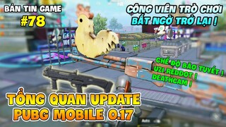 TỔNG QUAN ĐẠI UPDATE PUBG MOBILE 0.17: UZI REDDOT, CHẾ ĐỘ BÃO TUYẾT, CÔNG VIÊN TRÒ CHƠI 2.0 QUÁ ĐÃ !