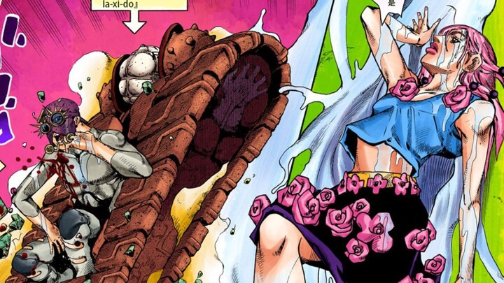 [JOJOLION27] Parallel World Burnable Garbage Group VS Parallel World Jolyne, Araki takes you to watc