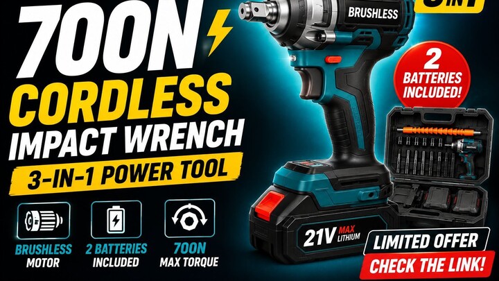 48V Impact Wrench Power for Workshop and Maintenance!