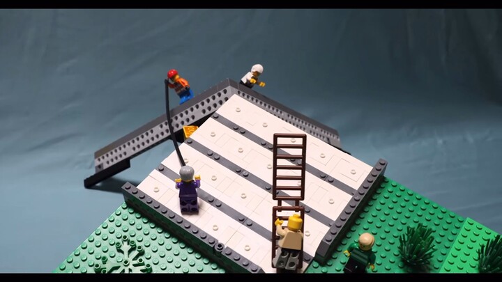 Are the Lego's climbing up?