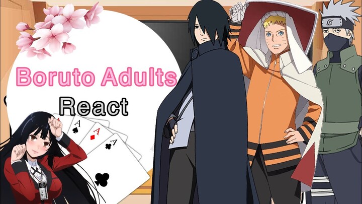 ⁉️Boruto Adults react to Sakura as Yumeko♠️♥️♣️♦️[NarutoxKakegurui crossover]  {🦊🍅🌸📗} (Sasusaku)