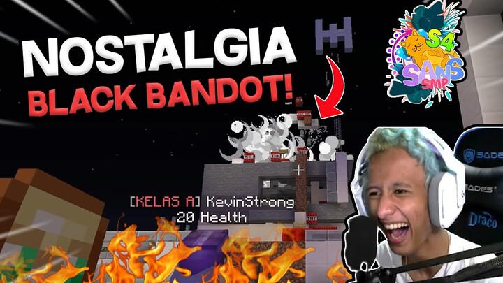 NOSTALGIA BLACK BANDOT VS ELBONIA!! SANS SMP! - REACTION MINECRAFT INDONESIA