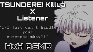 TSUNDERE! Killua x Listener|Killua Stalks Your Account?!|HxH ASMR|Killua ASMR [Kisses] [Tsundere]