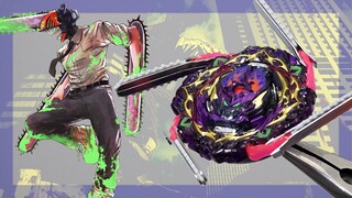 CHAINSAW MAN BEYBLADE! | Custom CHAINSAW BARRIER Modification | Beyblade Burst BU/QuadStrike