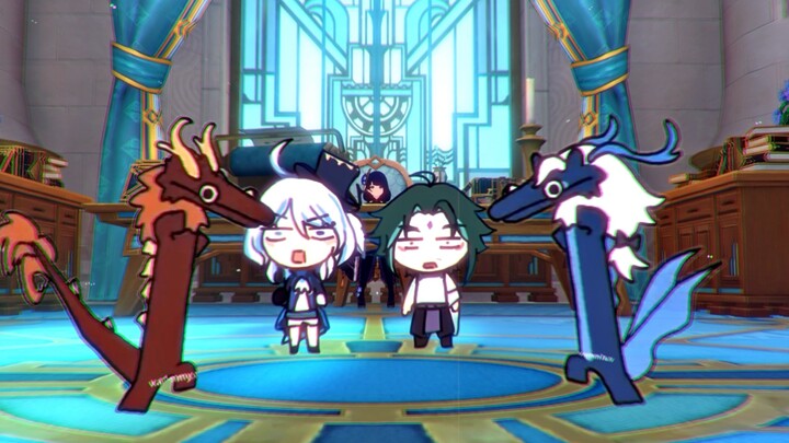 "Hentikan, kalian jangan bertengkar lagi!"