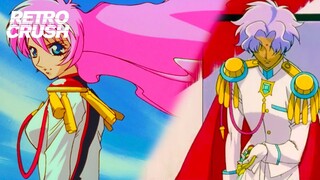 Utena shifts to her princely form in battle | Revolutionary Girl Utena: The Movie