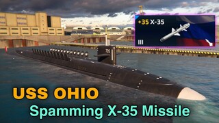 Modern Warships: USS OHIO Spamming X-35 Missile.