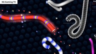 Slither.io 1 Pro Tiny Snake vs Giant Troll Snakes Epic Slitherio Gameplay 3