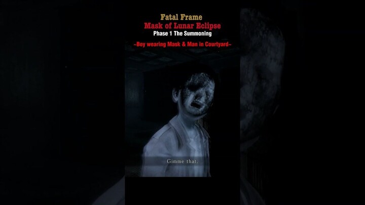 Fatal Frame_ Mask of the Lunar Eclipse (Shorts Video)  Boy Wearing Mask