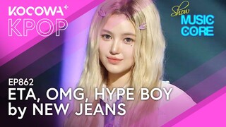 New Jeans - ETA, OMG, Hype Boy | Show! Music Core EP862 | KOCOWA+