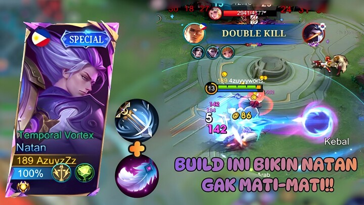 ⚡Build Natan Tersakit 2025!! Gak Mati-Mati Walau Dikeroyok Musuh, Damage Gila Banget🔥