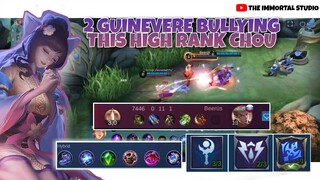 HIGH RANK CHOU GOT DESTROYED - GUINEVERE GOD - MOBILE LEGENDS