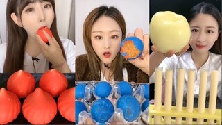 Thánh Ăn Đá Ăn Đá Lạnh Màu Sắc Hình Dạng Bất Thường Thú Vị - ASMR Ice Crunchy Eating sound#189