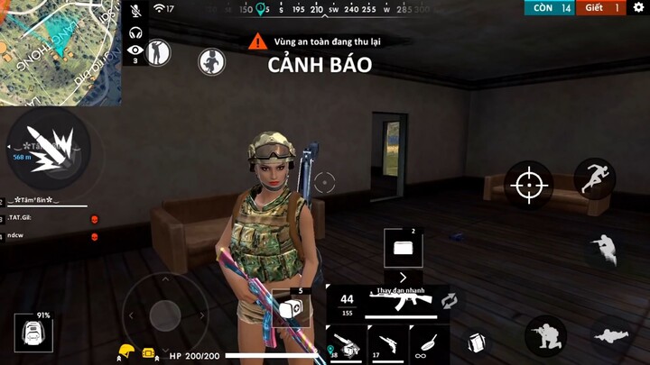 Garena Free Fire _ Chơi Squad Nhưng Team Lại Đi Lẻ - Anh Hảo Quyết Định Solo Luô