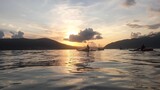 Sunset on SUP in Tivat