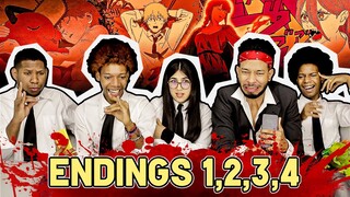 CHAINSAW MAN ENDINGS 1,2,3 Y 4 | Reacción + Análisis