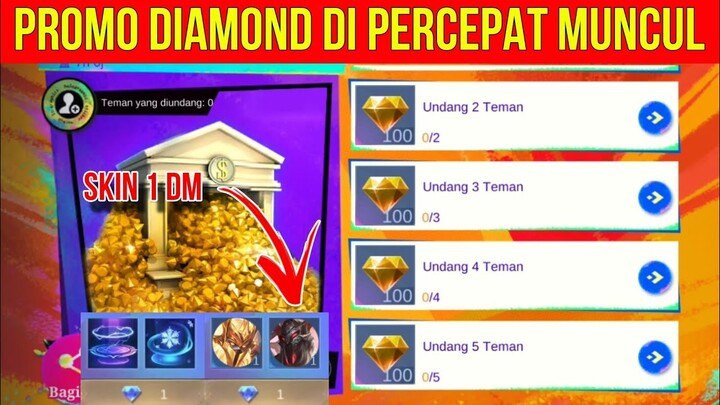 RESMI HADIR ! SKIN EPIC CUMA 1 DIAMOND PERMANEN EVENT PROMO DIAMOND MOBILE LEGENDS 2024