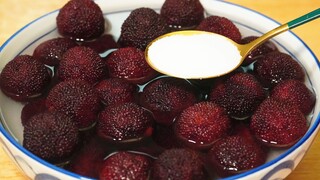How to wash bayberries thoroughly? Here's a trick to get rid of all the insect eggs.