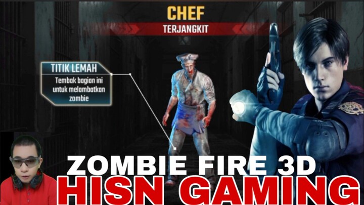 game zombie fire 3D,  zombie koki di kota salju