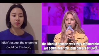 TWICE reaction to Filipino Fans "Once" during Twicelights in Manila Concert! (2nd anniversary) 🇵🇭