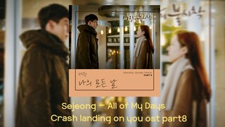 Sejeong (세정) - All of My Days (나의 모든 날) crash landing on you ost part8( ปักหมุดรักฉุกเฉิน)