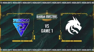 Game 1 Highlights: Team Spirit vs Tundra| BO2 | Riyadh Masters 2022 Group Stage