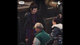 Zhao Lusi and Liu Yuning at”The Legend of Jewelry” filming set