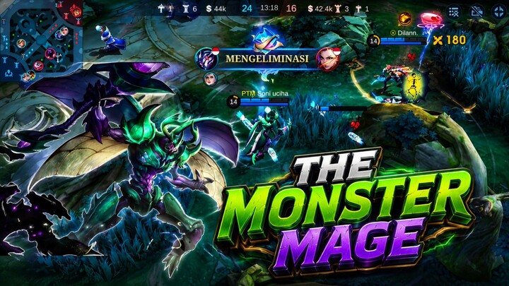 Zhask dan Monsternya bertarung bersama lawan musuh | MLBB MOBILE LEGEND