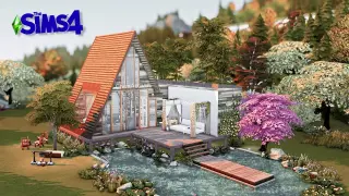 Sims 4 Small House Stop Motion Build - Chun Active And The Sims 4 House Ep 1 : Lucky Retreat
