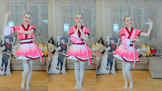 Cute Russian "Chong Feng Xing" Dance Cover❤️Do You Want to Appreciate the Cherry Blossom Together~Ура!