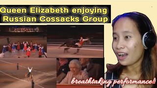 Queen Elizabeth is enjoying Russian Cossacks Group's stunning performance || Reaction