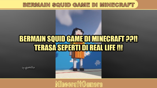 BERMAIN SQUID GAME DI MINECRAFT TERASA NYATA ❓❓❗❗